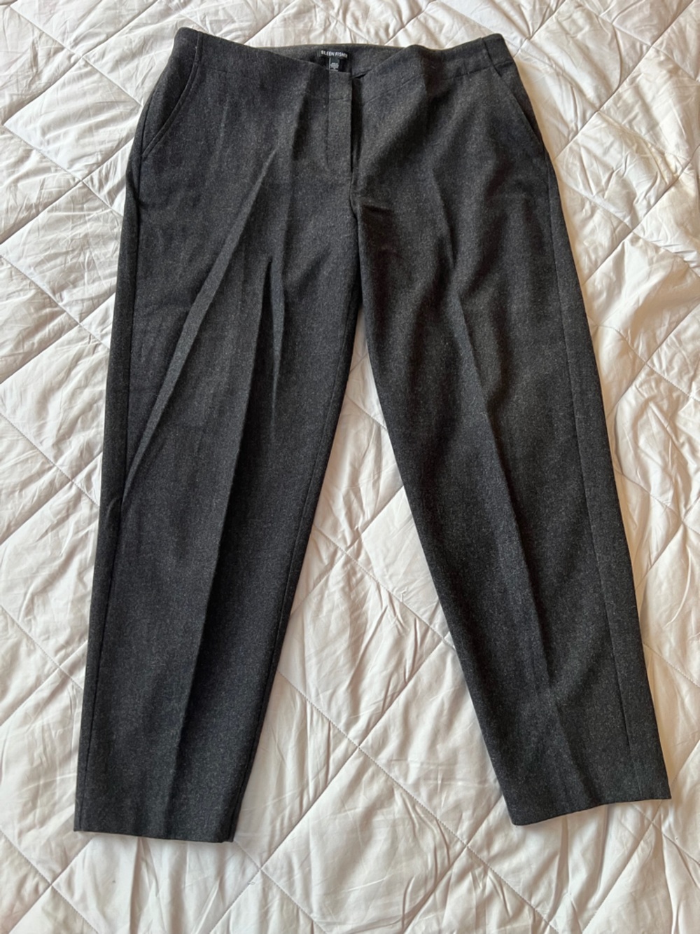 Eileen Fisher Women’s Charcoal Wool Dress Pants